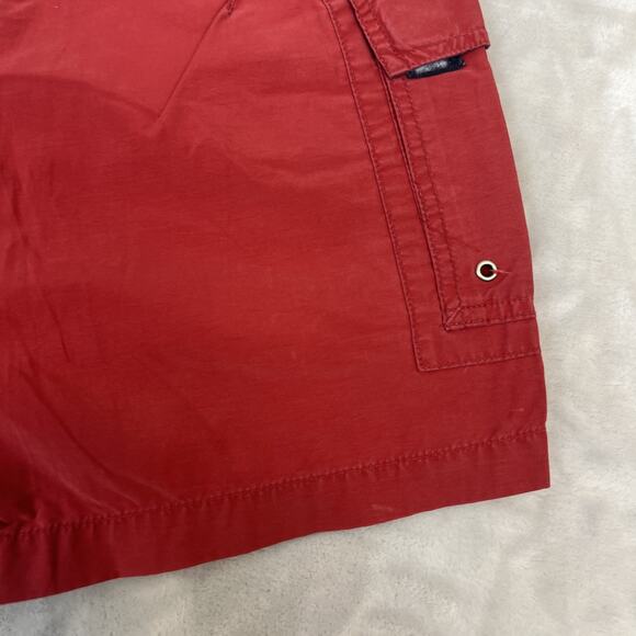 VTG Abercrombie Fitch Board Shorts Womens XS Red Surf Skate Y2K Nautical Beach - Picture 10 of 11